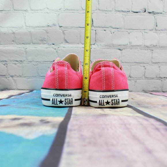 CONVERSE Pink Low Top All Star Casual Sneaker Sz 7 - Picture 6 of 9